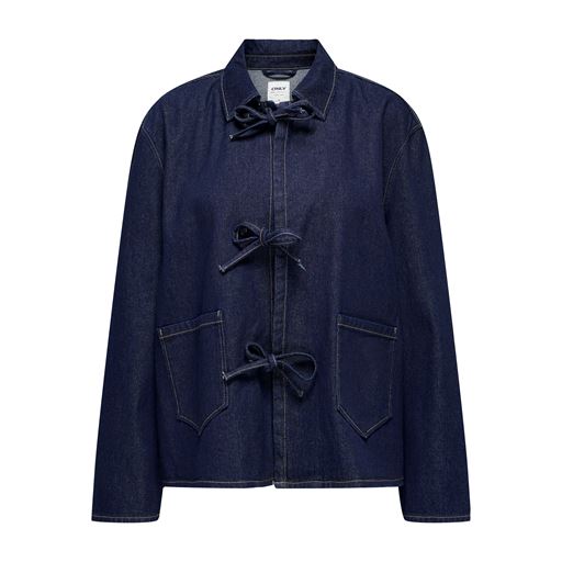 ONLY Thille Tie Jakke, Dark Blue Denim Rinse, L
