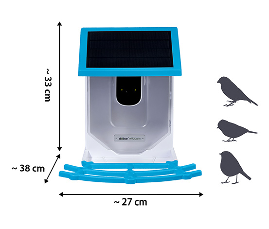 Vogel-Futterhaus »EAZY« mit Solarpanel und Wi-Fi-Kamera