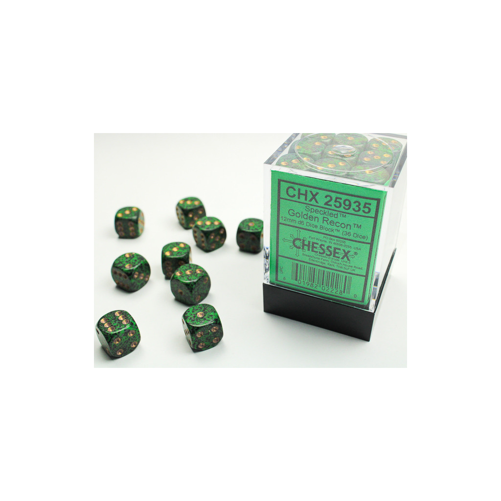 Set de 36 Dés Chessex : Speckled