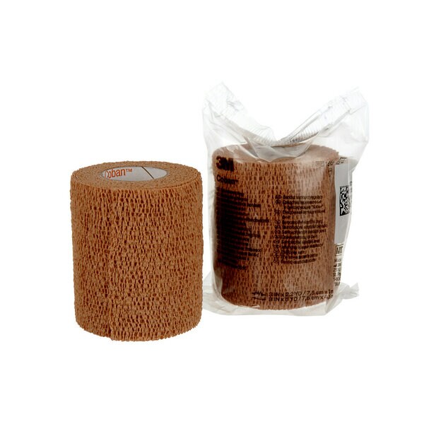 3M Elastische Binde selbsthaftend<br>24 Stück, 7.6cmx4.5m, hautfarben
