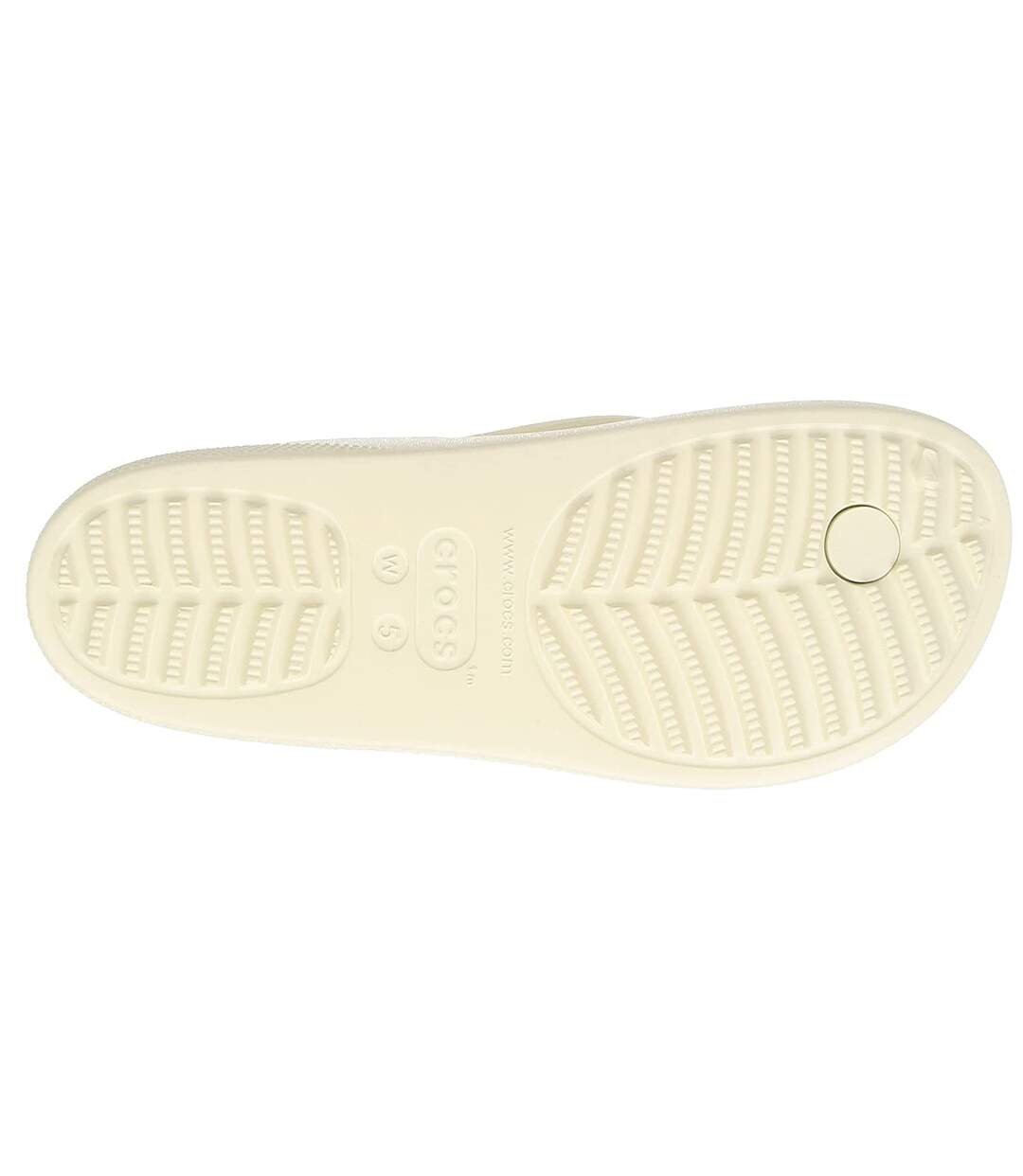 Crocs - Tongs CLASSIC PLATFORM - Femme (Blanc cassé) - UTFS9000