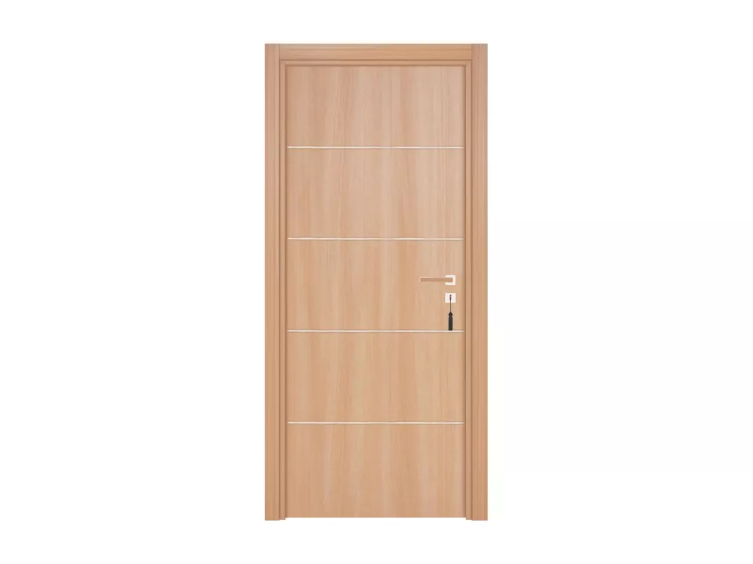 Bloc-porte pose fin de chantier collection Premium Seymour, H.204 x l.73 cm, aspect chêne naturel, réversible