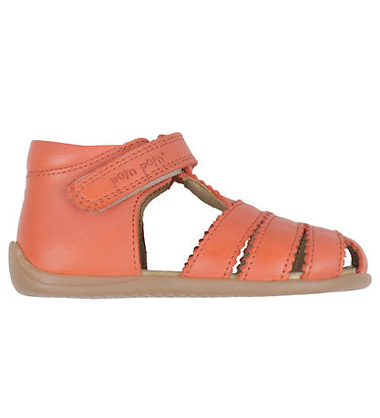 Pom Pom Sandalen - Vorspeisen Scallop Klettband - Rose Melone