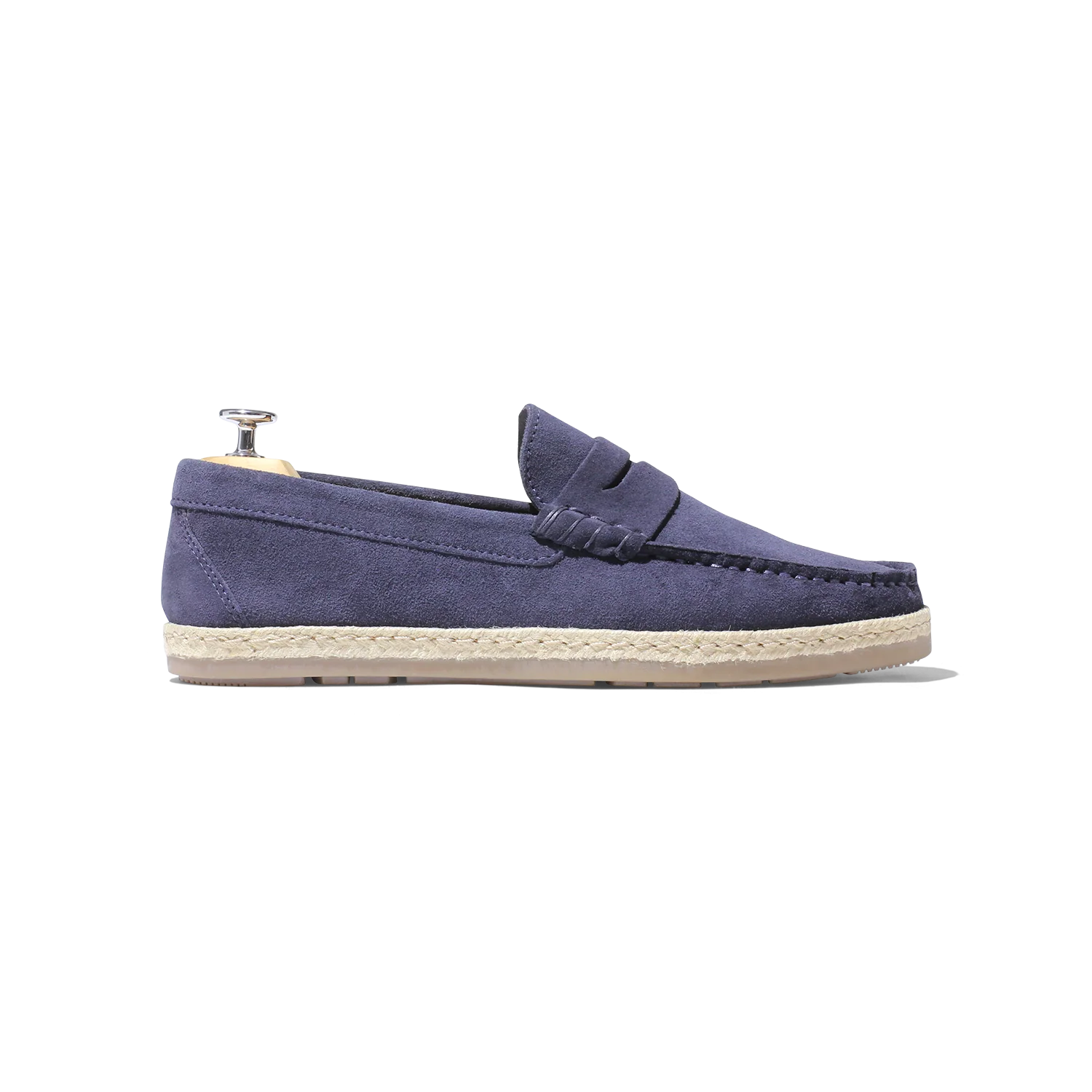 Santi-Espadrille en velours Marine