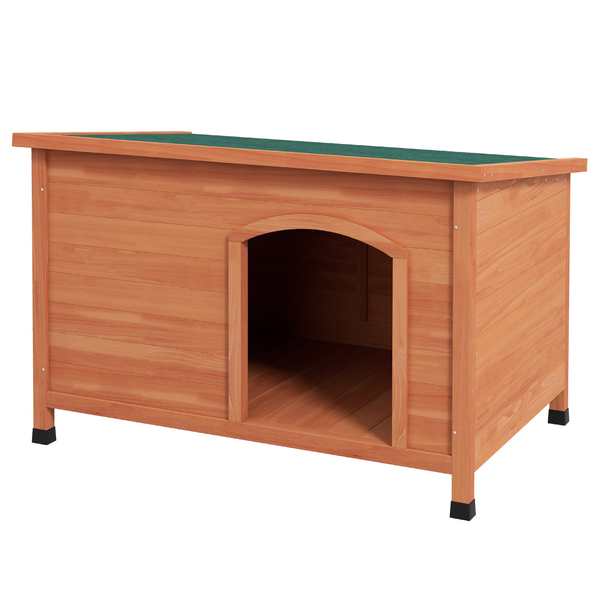PawHut Hundehütte mit abnehmbarem Boden orange 100L x 65,5B x 68H cm