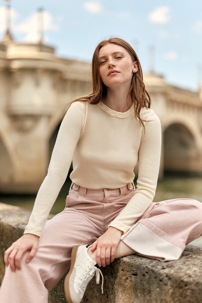 LA PETITE ETOILE<br>Suéter de gola redonda, MINGO