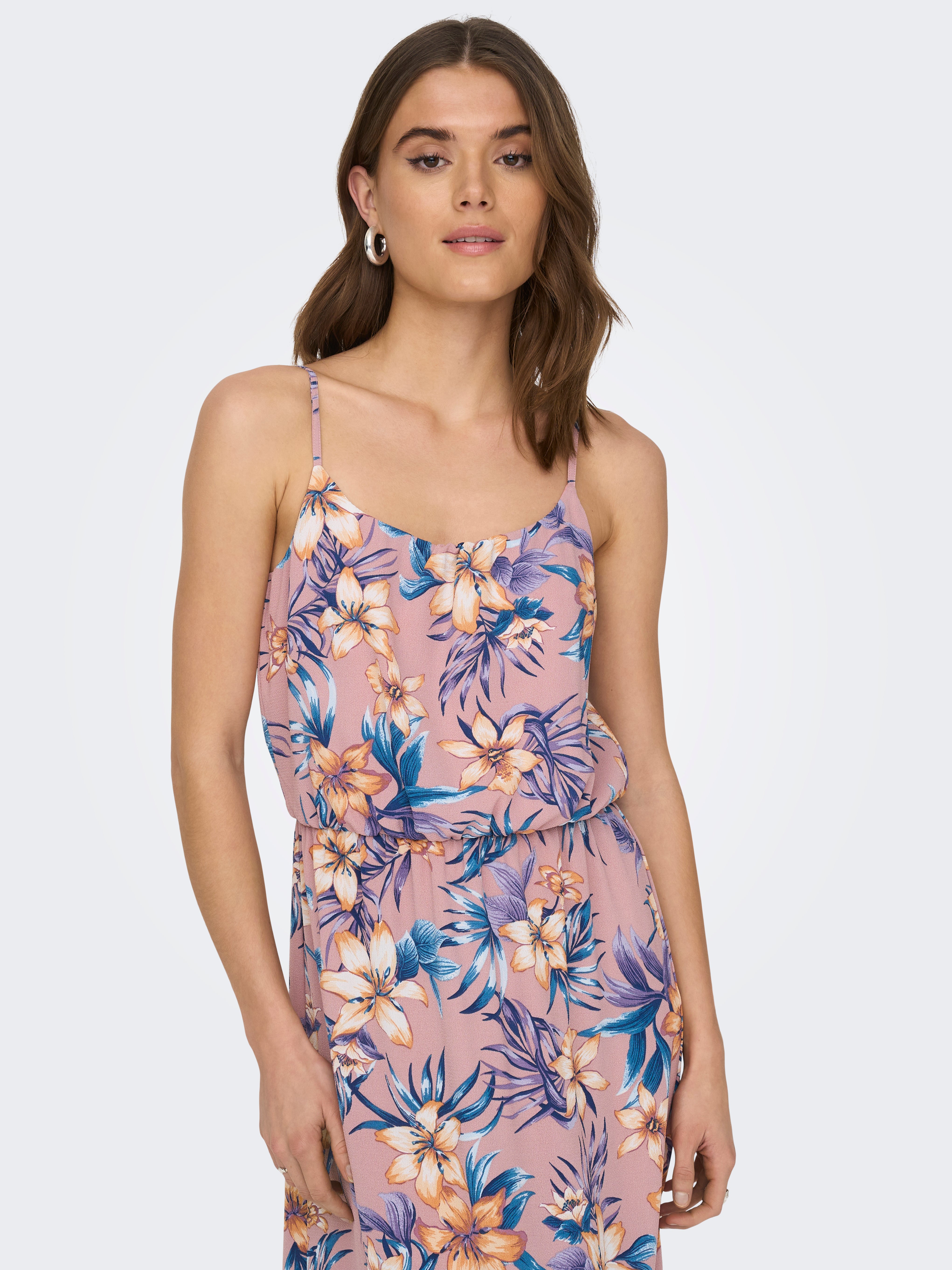 ONLNOVA Langes Kleid Woodrose