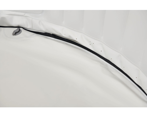 Opblaasbare STARRY Plug & Play hottub voor maximaal 6 personen met filtersysteem, desinfectietechnologie, automatische uitschakel-/stand-byfunctie, timerfunctie en LED-sfeerverlichting, antraciet