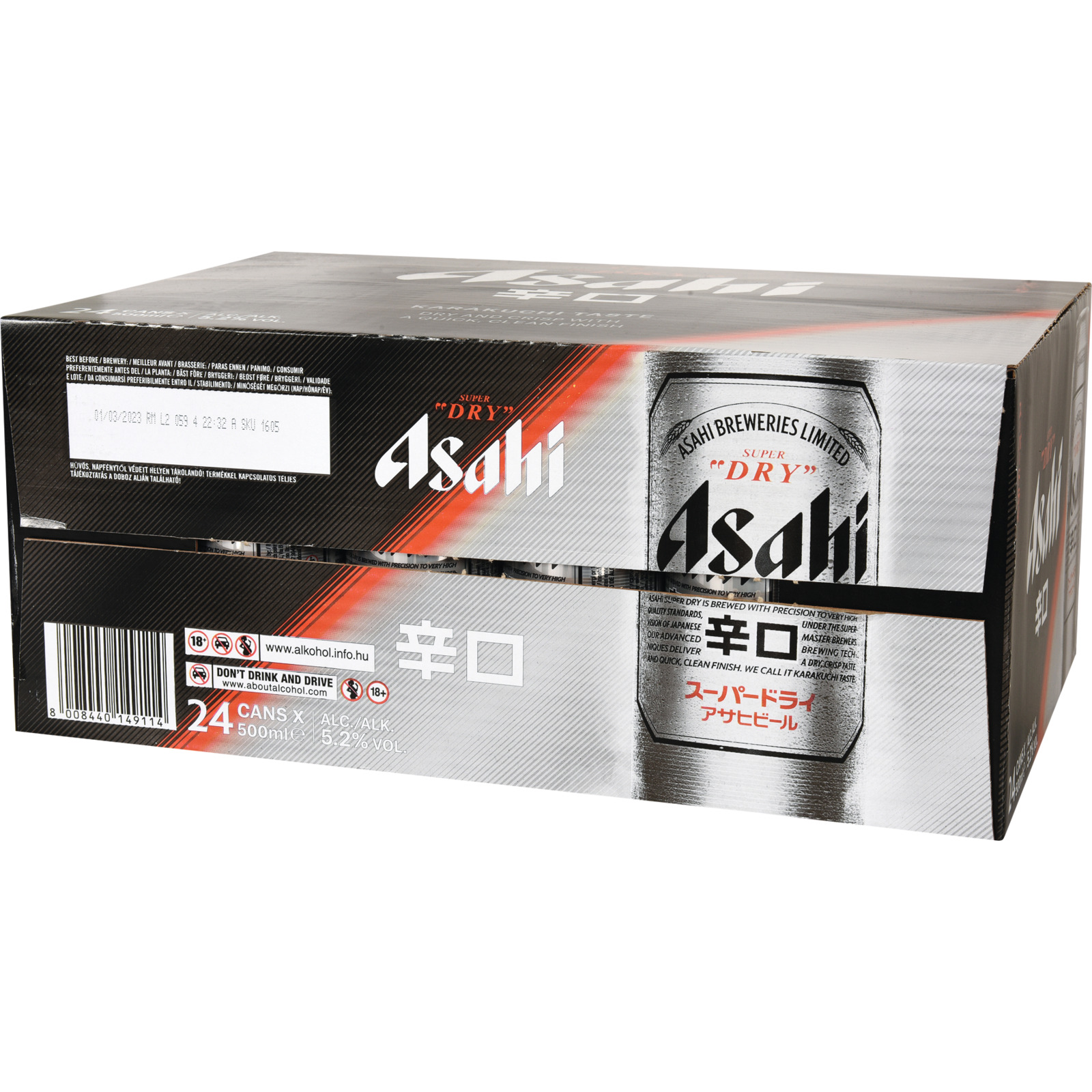 Asahi Bier 50cl Dosen