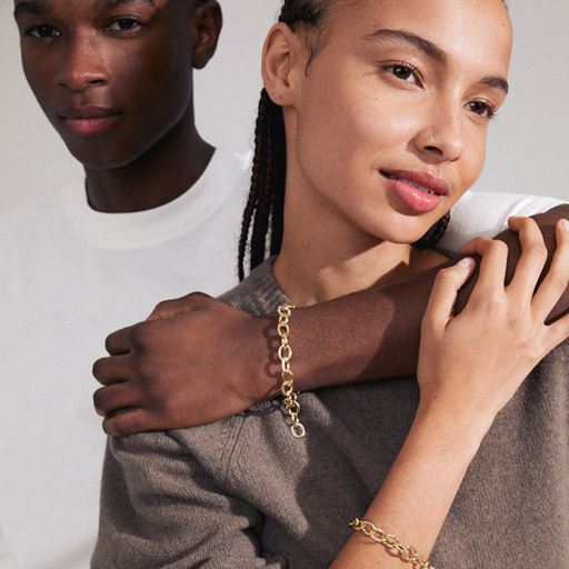 Pilgrim Amiri Recycled Armbånd, Gold Plated, 22 cm