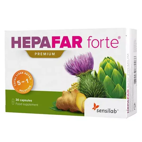 Sensilab Hepafar Forte Premium Detox Foie 30 cápsulas