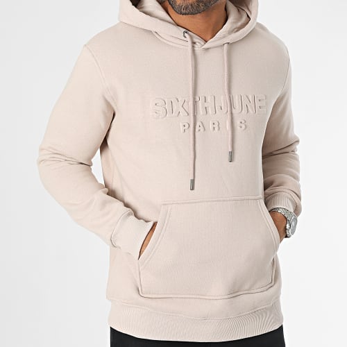 Sweat Capuche Beige