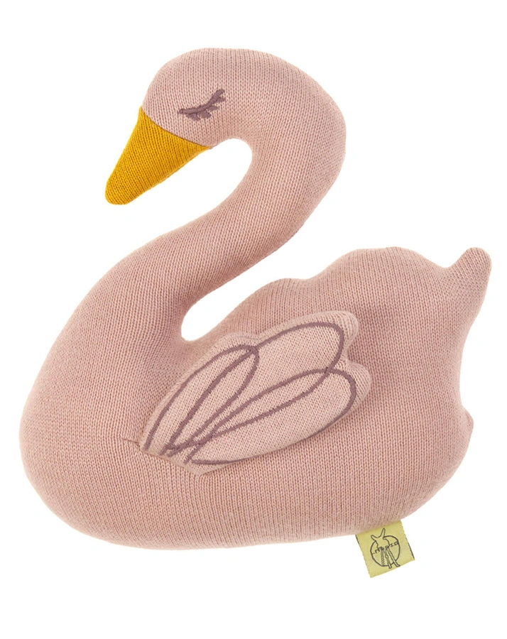 Strick-Rassel LITTLE WATER SWAN in rosa