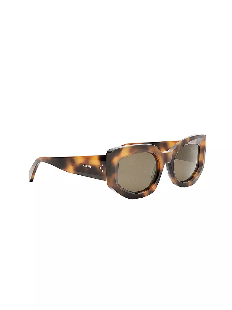 CELINE CELINE 3 Dots Havana Butterfly Sonnenbrille braun