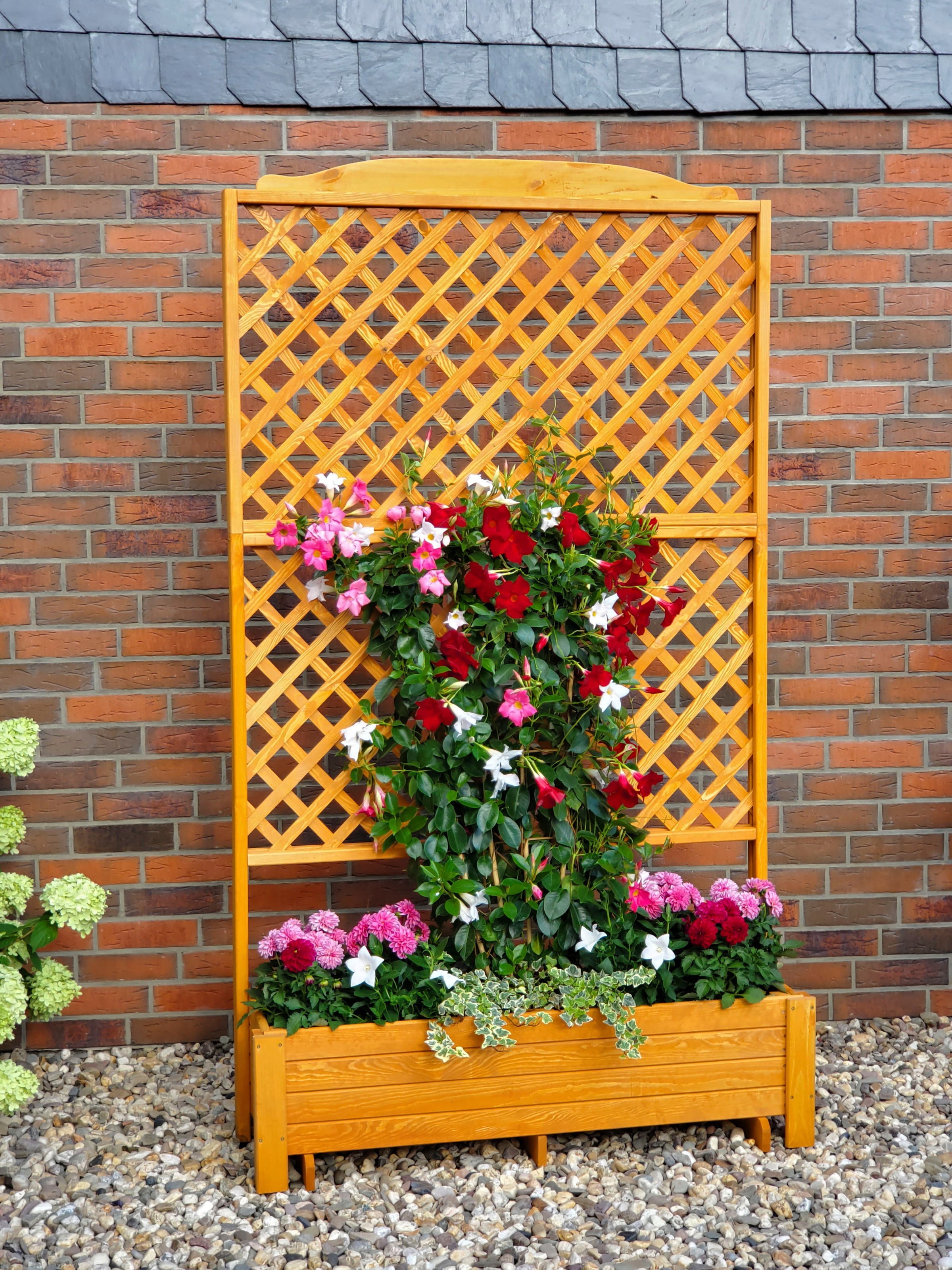 promadino Spalier »Romantica« mit Pflanzkasten, BxTxH: 120x38x210 cm