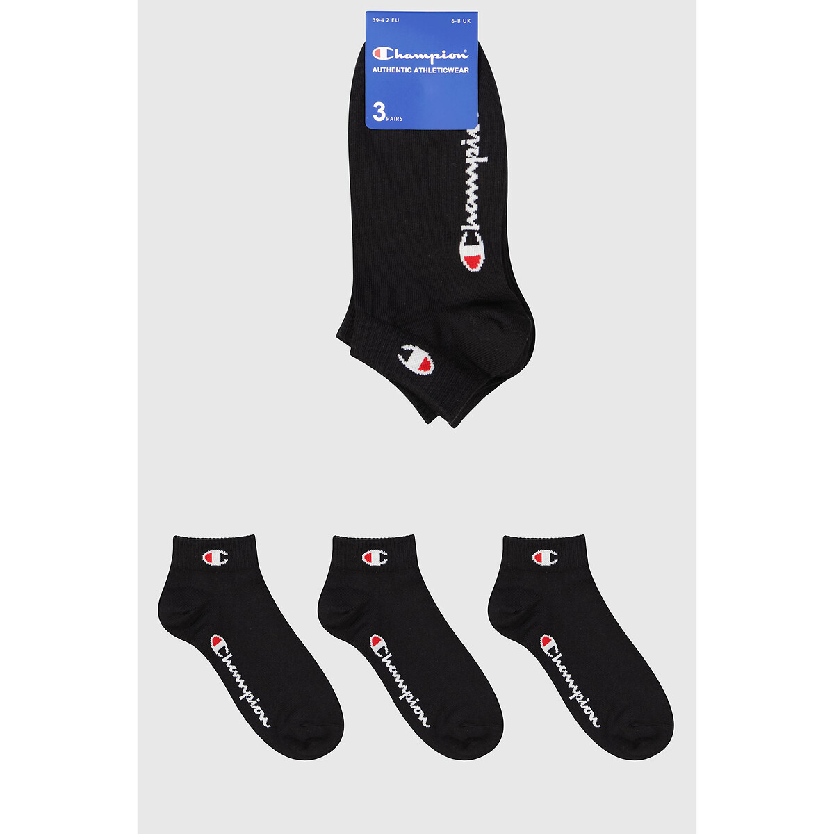 CHAMPION<br>Conjunto de 3 pares de meias