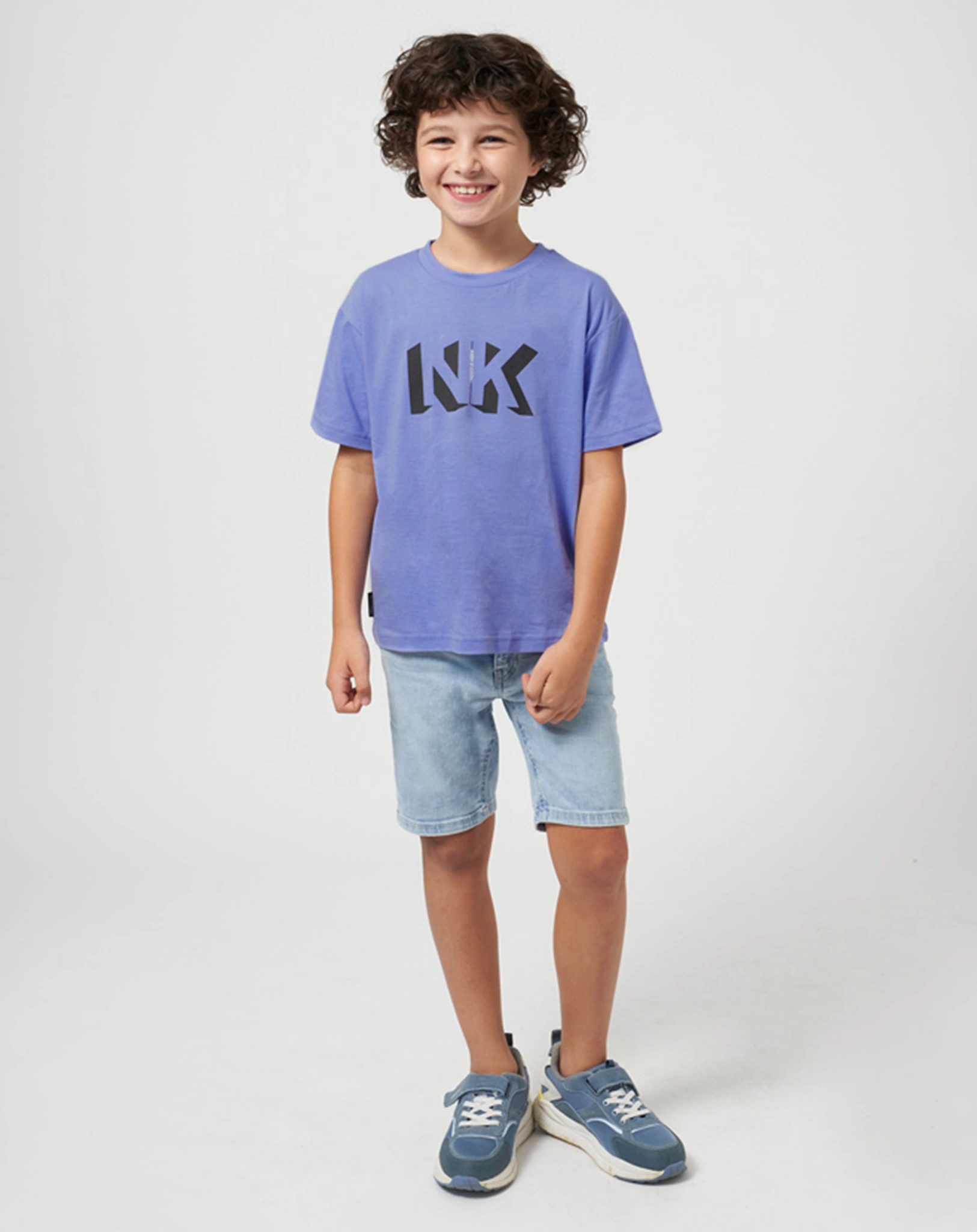 T-Shirt BASIC NK in lila