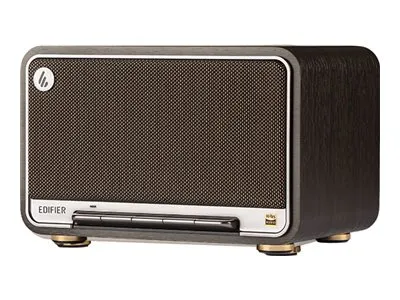 Edifier D32 - Højttaler - 2.1-kanal - trådløs - Bluetooth, Wi-Fi - App-kontrolleret - 60 Watt - 2-vejs - sort valnød