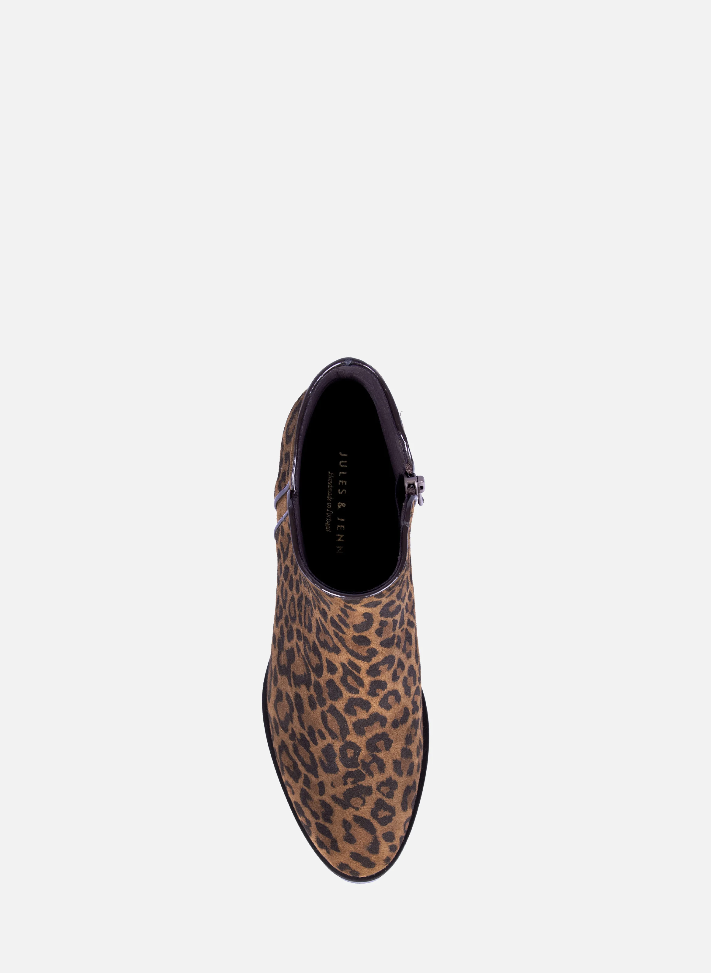 Bottines moyen talon cuir daim | Multicolore