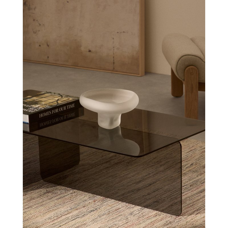 Centre de table Ondaro en verre dépoli 15 cm