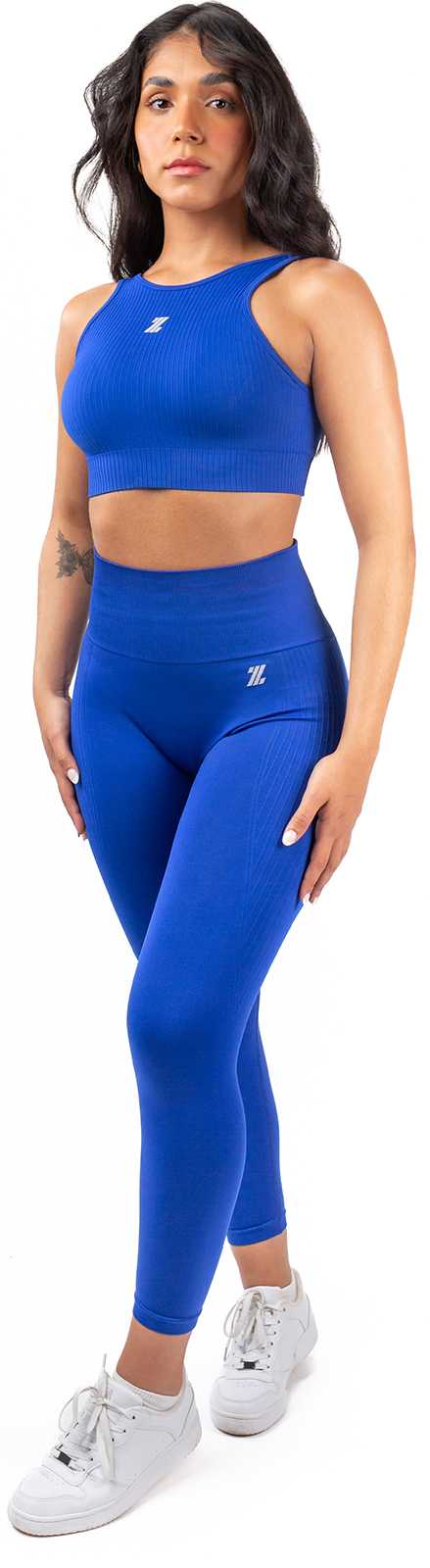 Calça legging Zumub Seamless Gym Hero azul