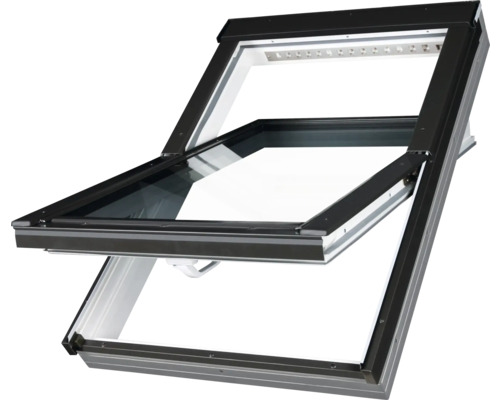 ARON Basic Plus draairaam, kunststof AFR-V gelaagd veiligheidsglas, 55x98 cm (geschikt als vervangingsraam)