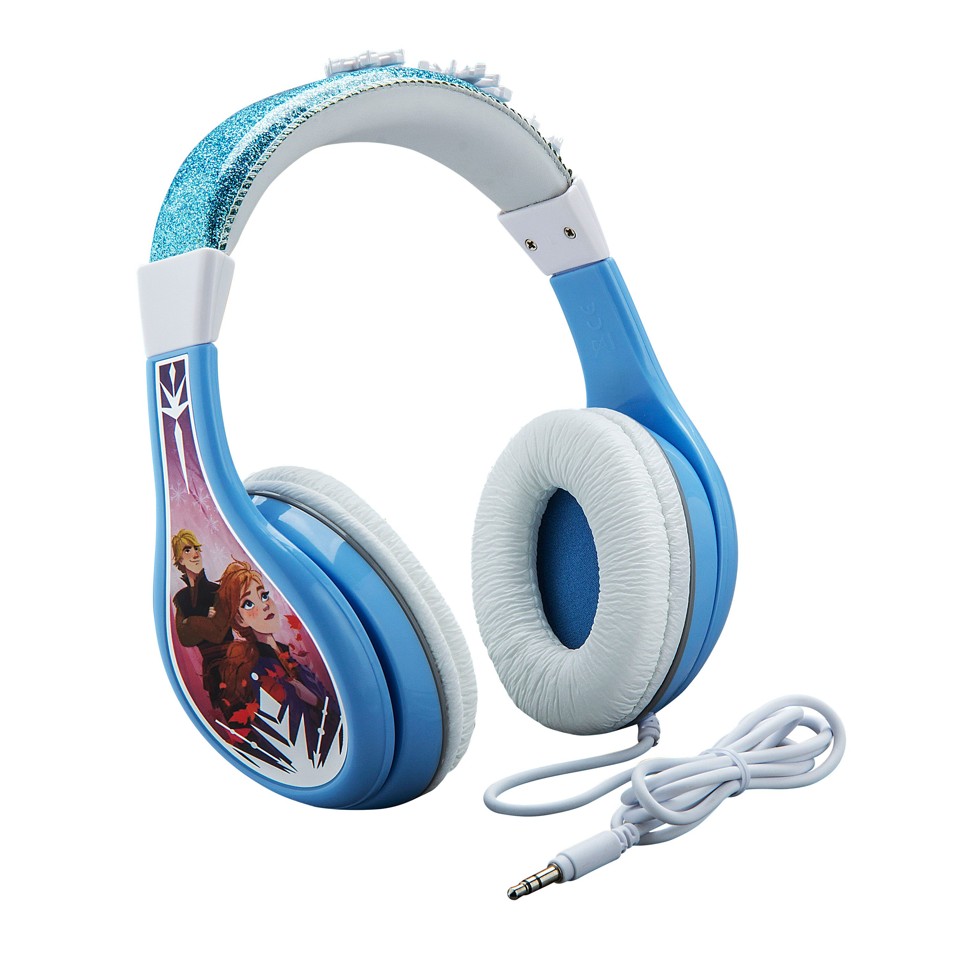 eKids - Disney Frozen II hovedtelefoner til børn med lydstyrkekontrol for at beskytte hørelsen