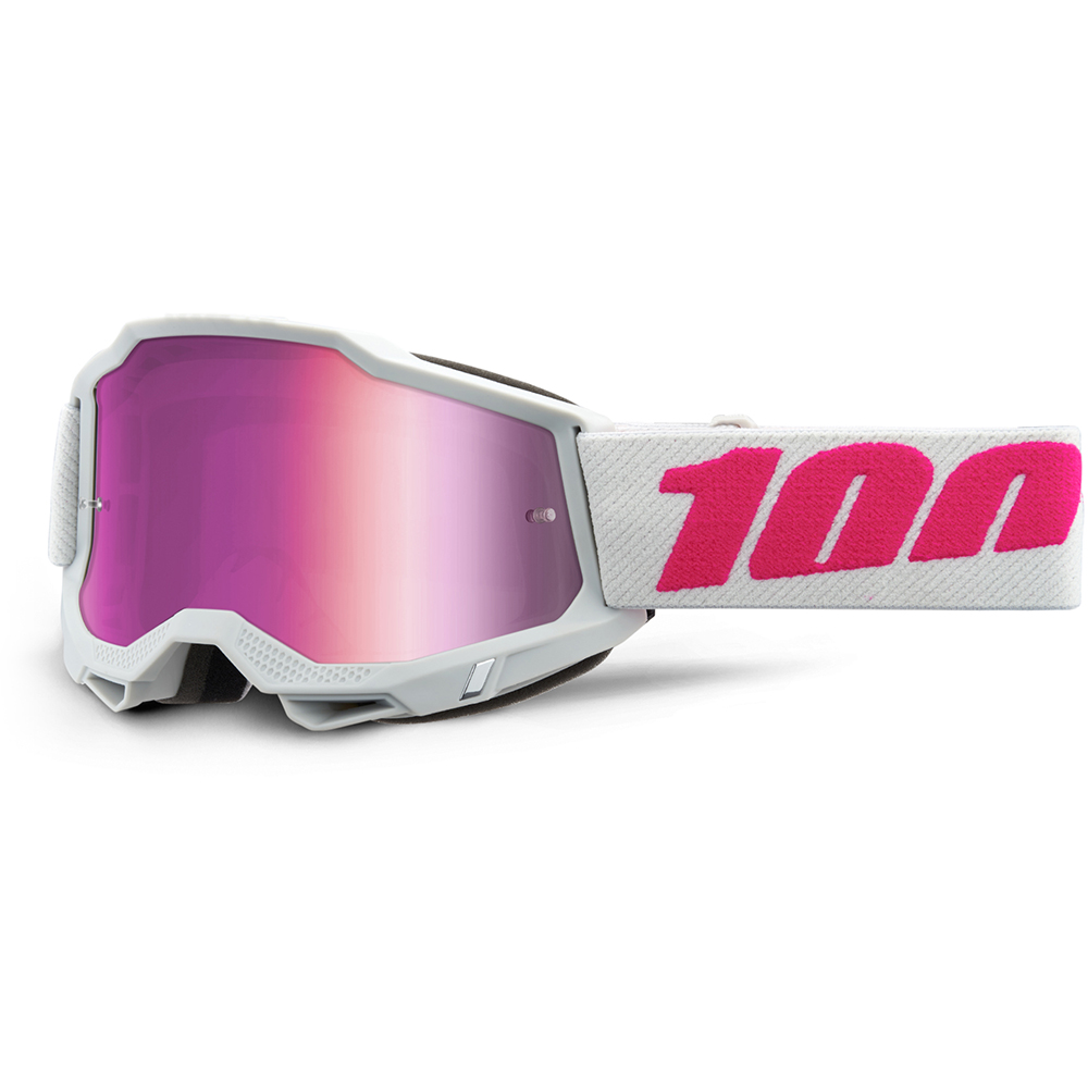 100% - Masque Accuri 2 Keetz - Pink Mirror Blanc / Rose