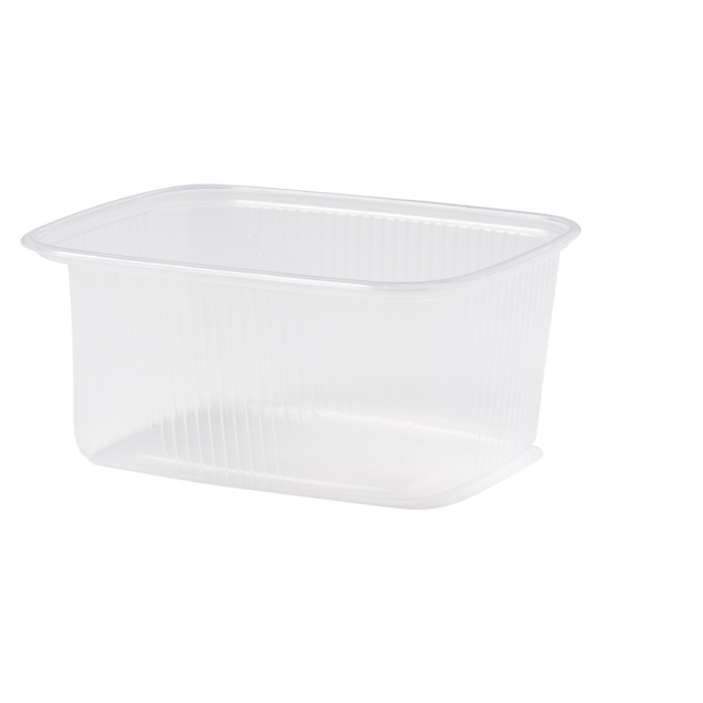 Bak, PP, 250ml, saladebak, 108x82x50mm, transparant