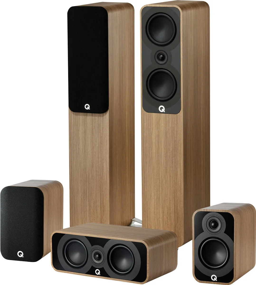 Q Acoustics 5040 Cinema Pack 5.0 Chêne clair Packs enceintes grand spectacle