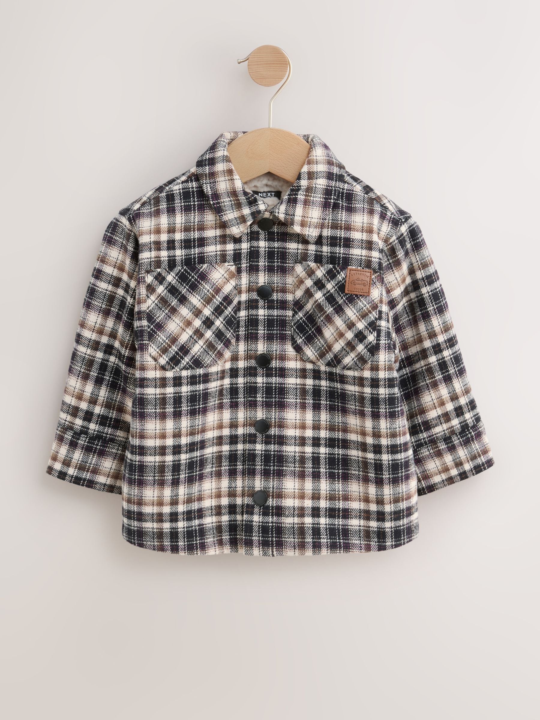 Mono Core - Geruite shacket met borgvoering (3mnd -7jr)