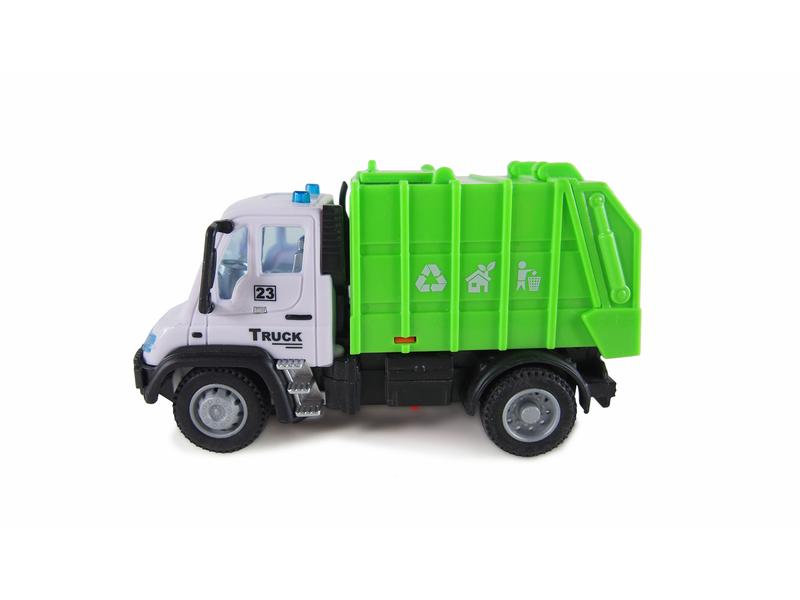 Amewi Mini Truck Müllabfuhr 1:64, RTR Kleiner, ferngesteuerter Müllwagen im Massstab 1:64