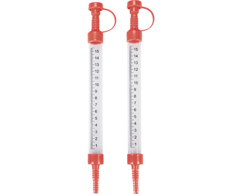 cilinders voor slangwaterpas, metselaarslof