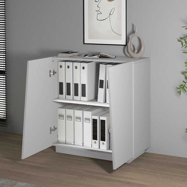 INOSIGN Aktenschrank »Vega, Mehrzweckschrank, Büroschrank, mit 2 Türen« & verstellbaren Einlegeböden, Höhe 86 oder 166 cm, Made in Italy