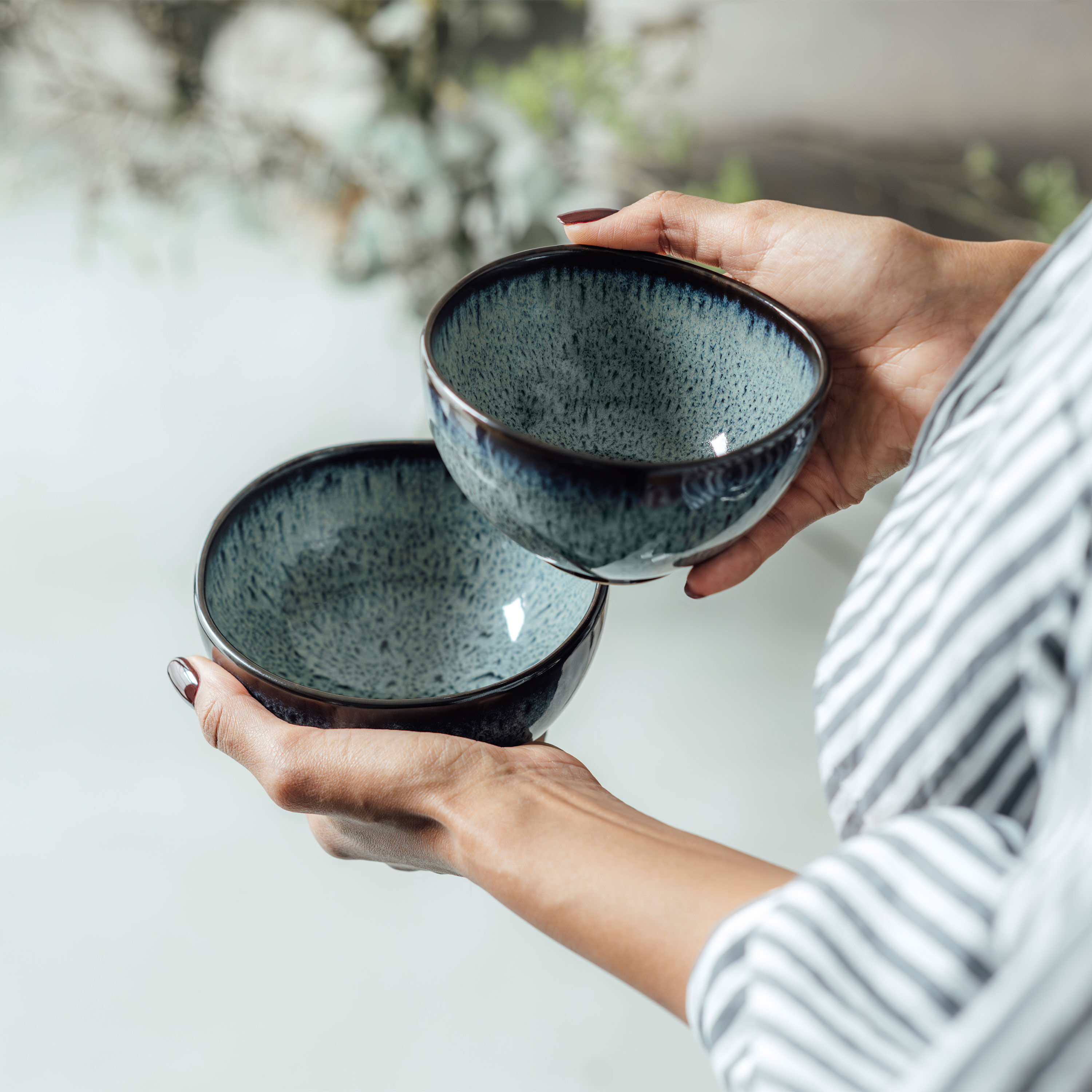Lave Cereal bowl Grey, 9.5 oz, earthenware