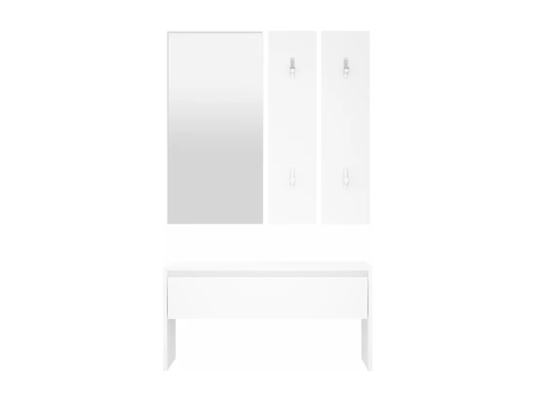 Ensemble de meubles de couloir Blanc Bois d'ingénierie