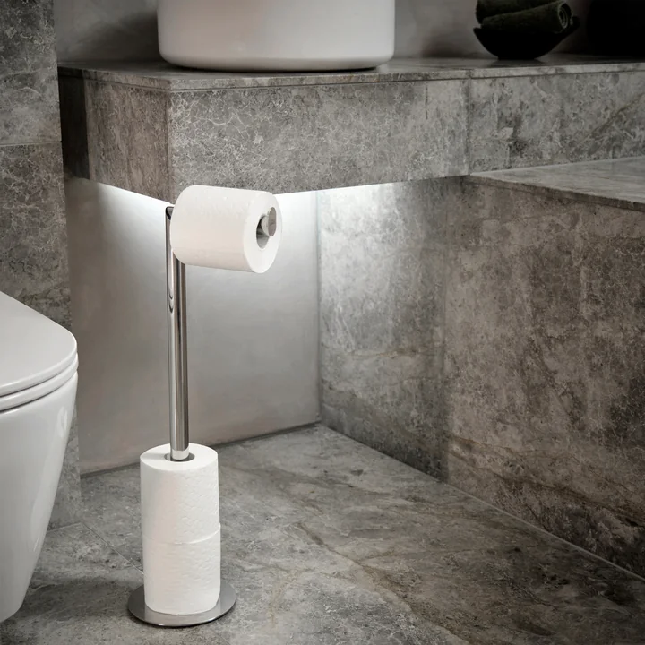 Joseph Joseph - EasyStore Luxe 2-in-1-Toilettenpapierständer, Edelstahl