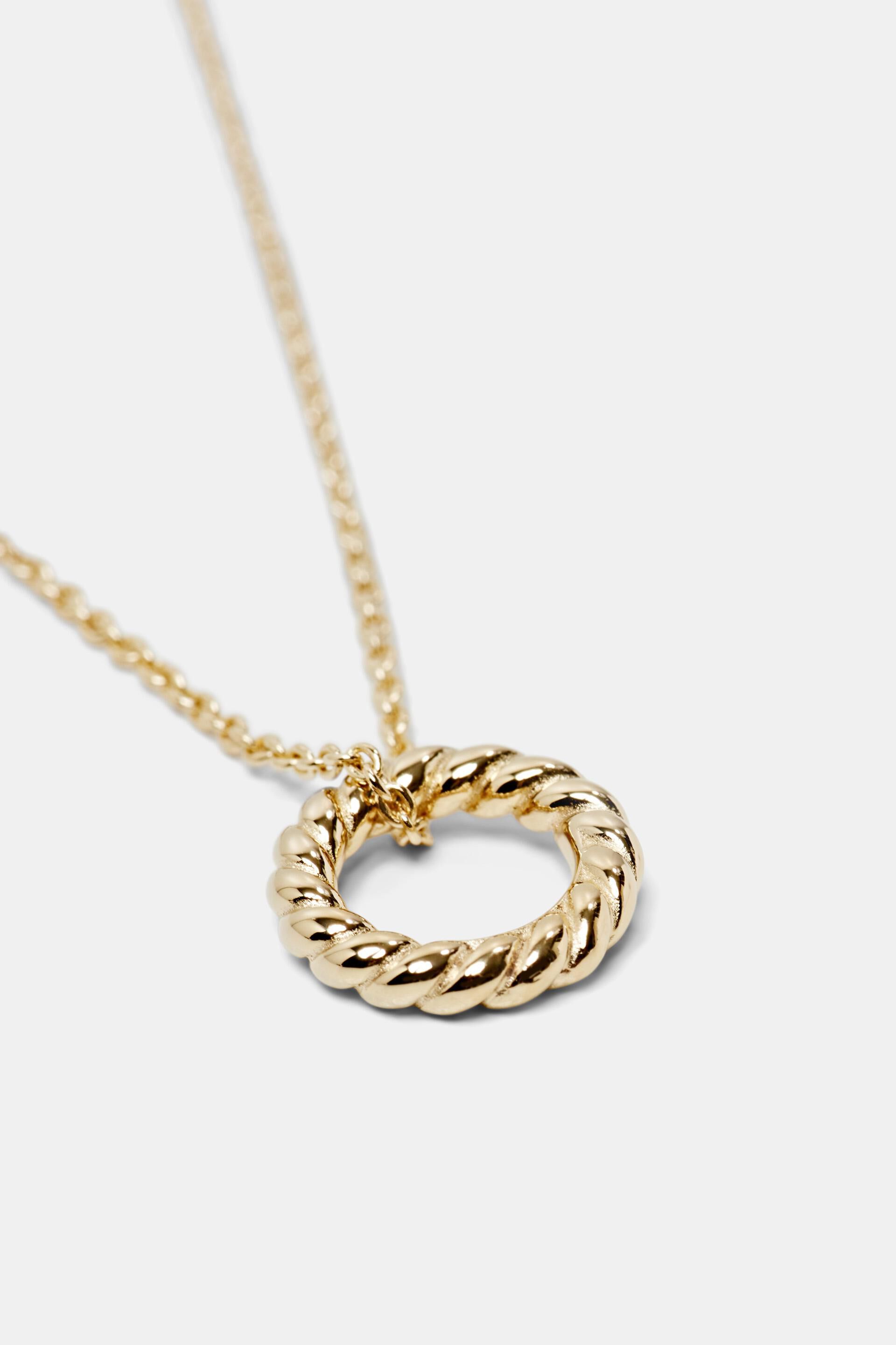 Collier à pendentif anneau, argent sterling