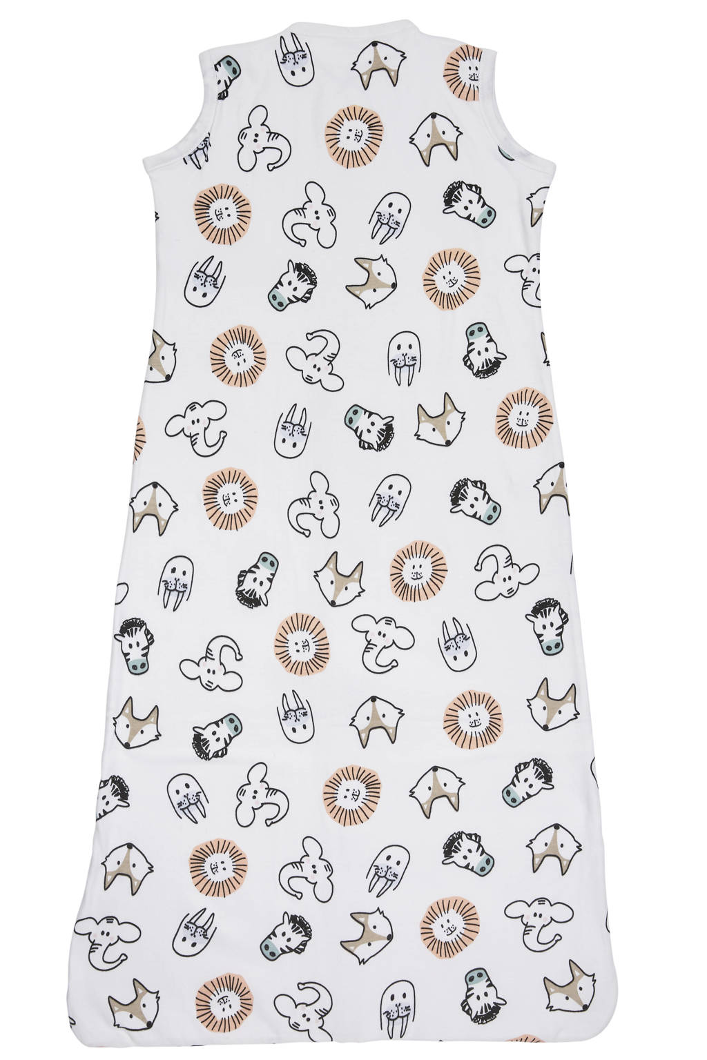 Top slaapzak! Super schattig met de diertjes.baby zomer slaapzak Animal wit/beige/zwart