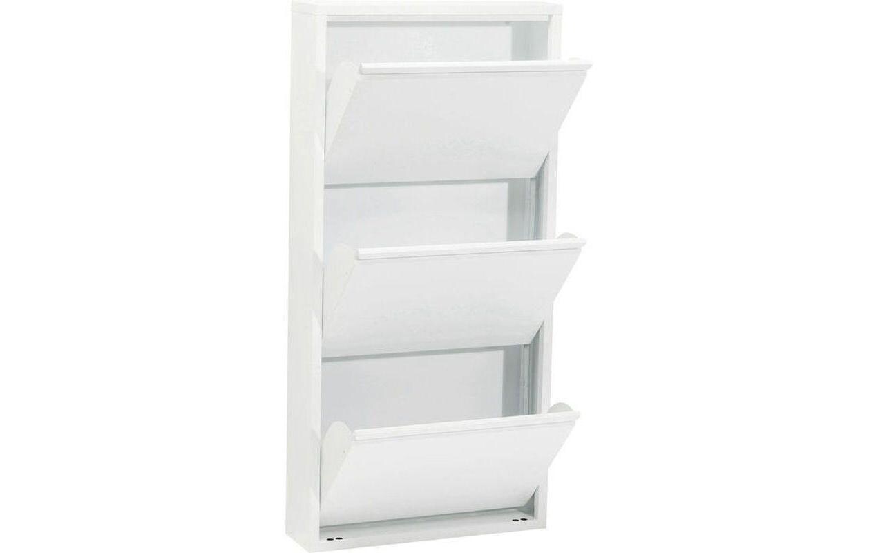 Schuhschrank Caruso 100 x 50 cm, Weiss<br>Schuhmöbel
