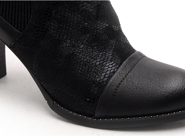 Mustang boots bottine talons femme 1470502 noir