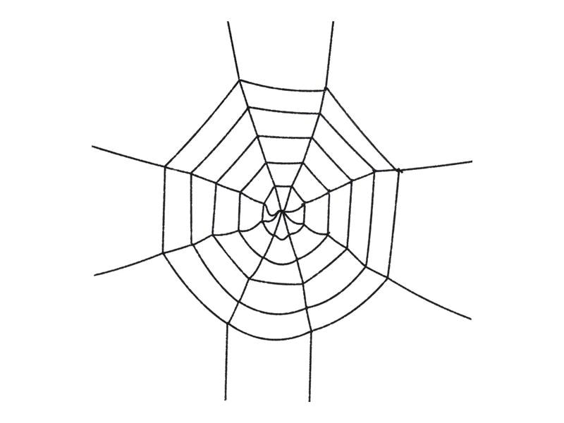 Dekomat AG Aufhänger Spinnennetz 1 Stück, Schwarz Dekoration für Halloween