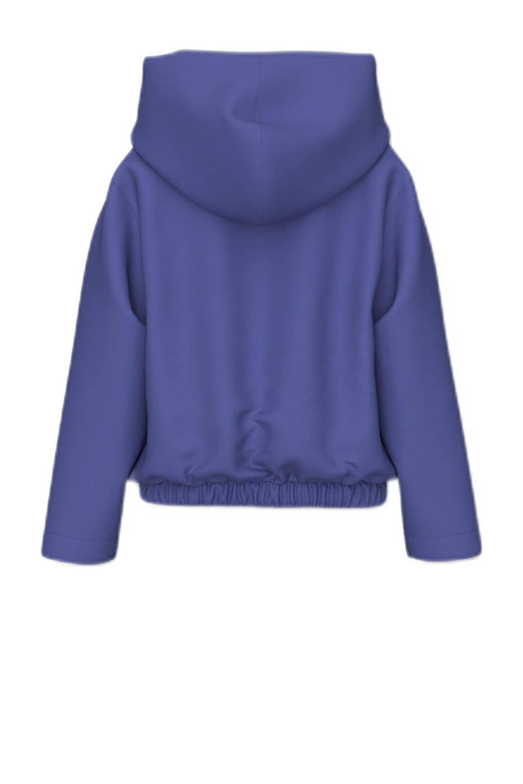 NAME IT hoodie NKFOLANJA met printopdruk en pailletten blauw