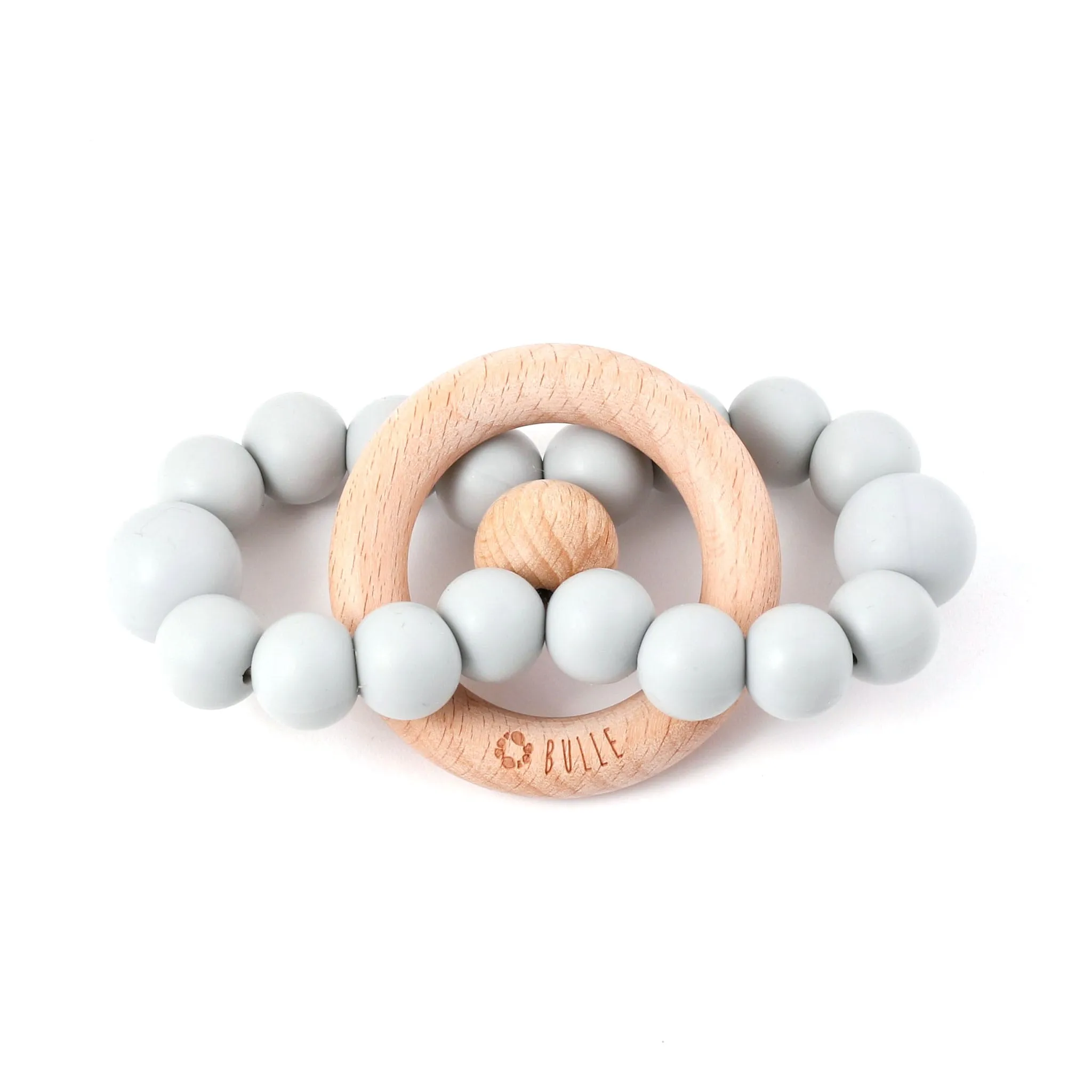 Bulle Hochet de Bois Infini - Gris