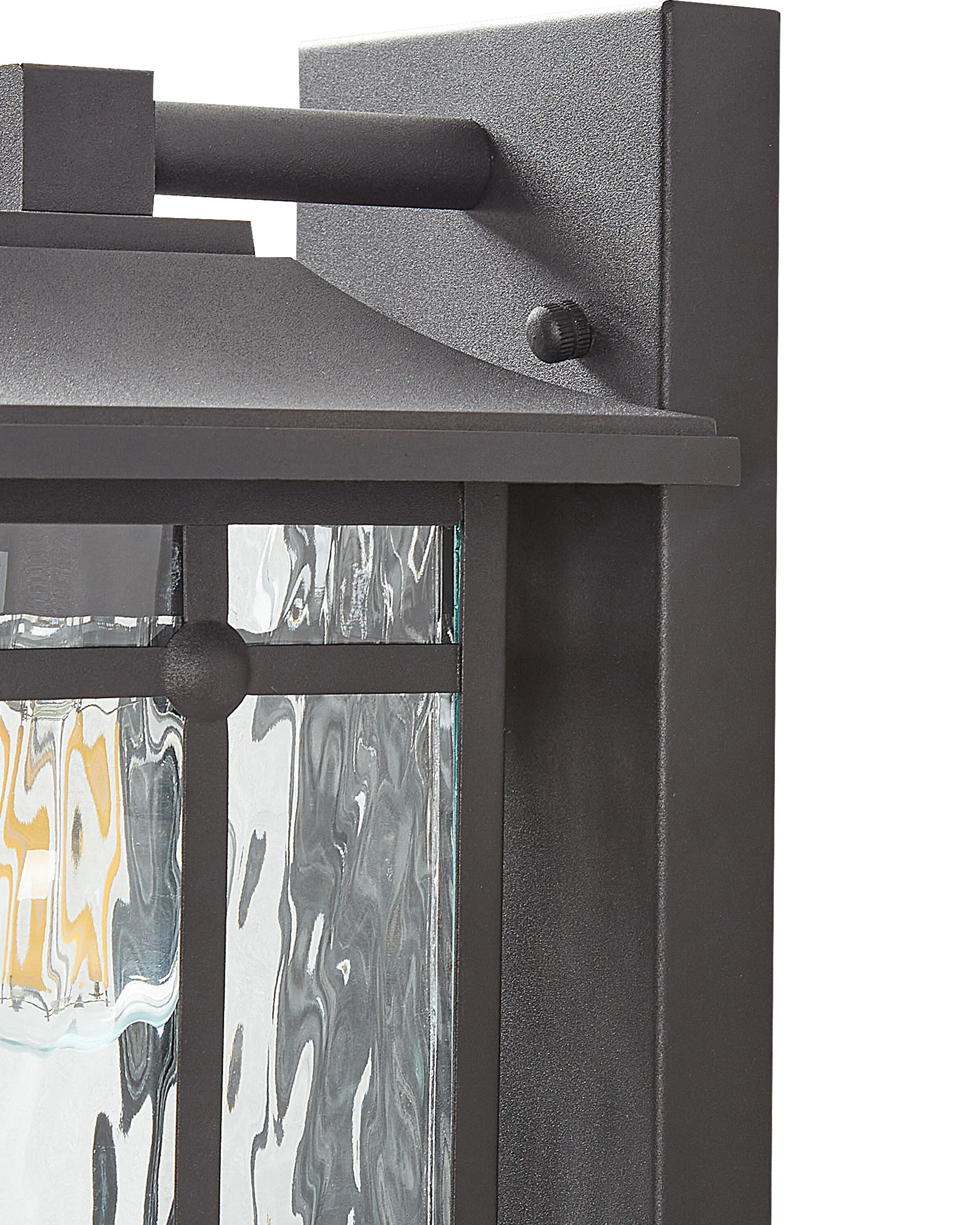 Buiten wandlamp TEVIOT met bewegingssensor Zwart