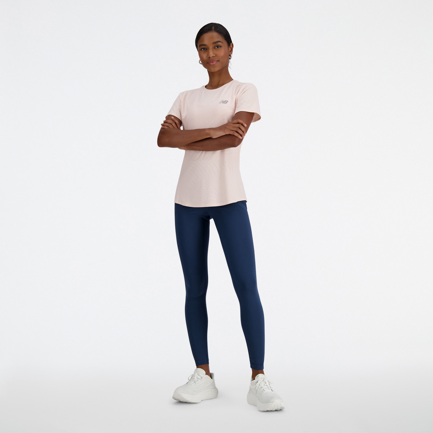 New Balance Jacquard T-Shirt Dames