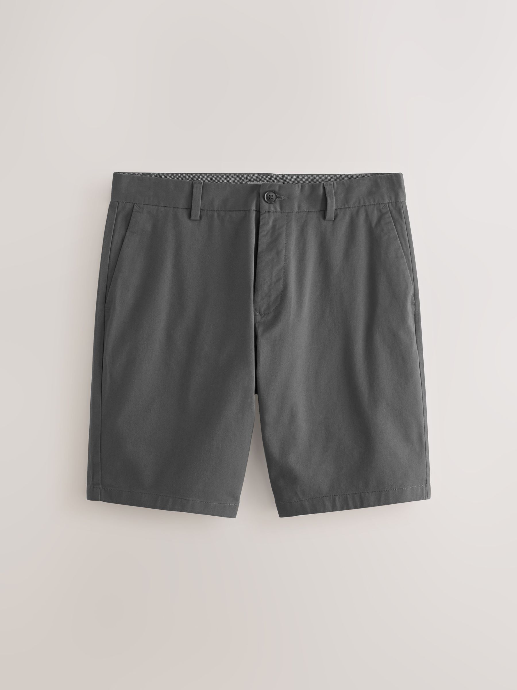 Marineblauw/antraciet - Straight fit - Set van 2 chinoshorts met stretch