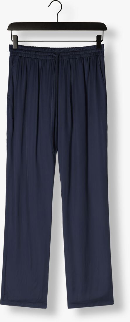donkerblauwe resort finest pantalon satin pants