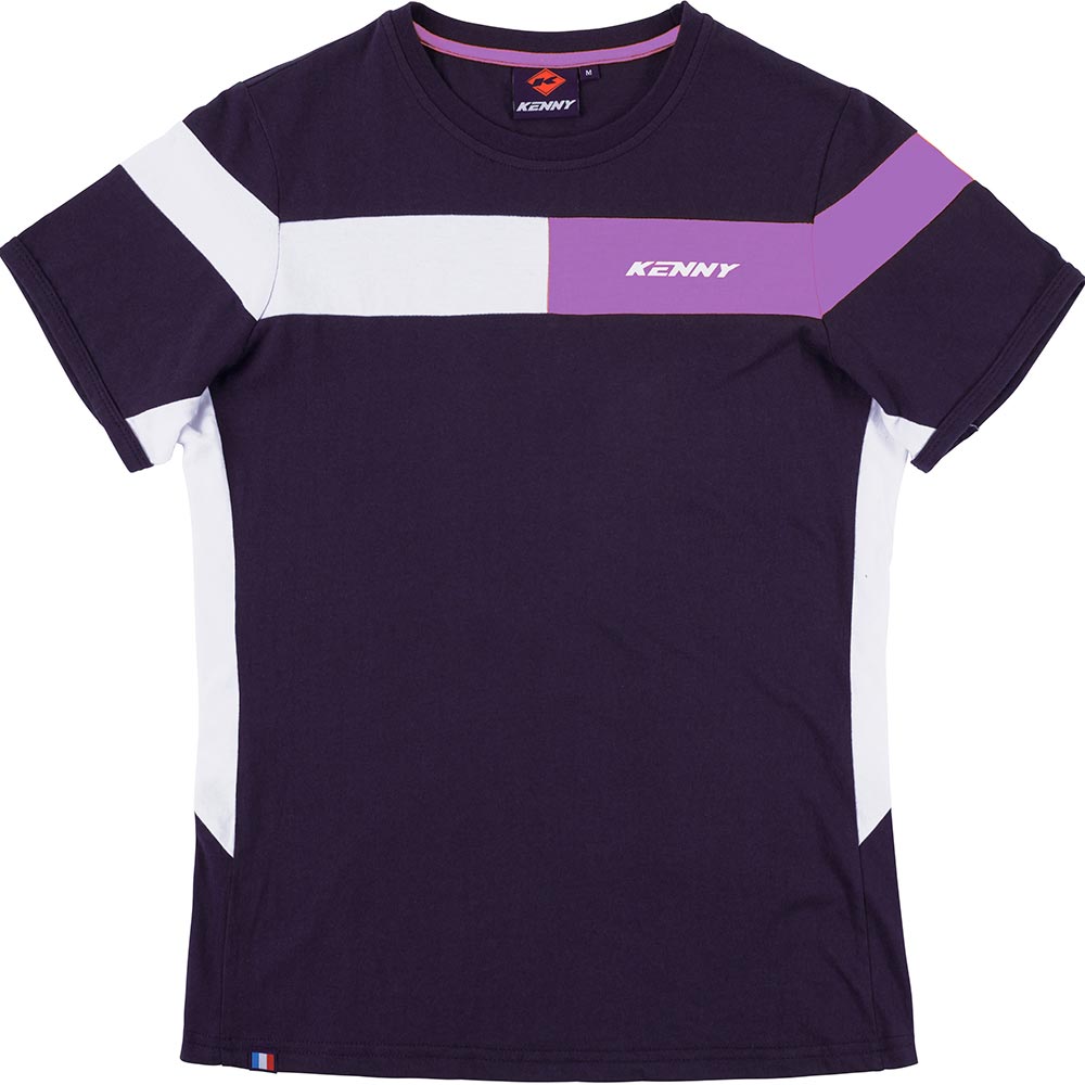 Kenny - T-shirt femme Racing Lady Violet / Blanc