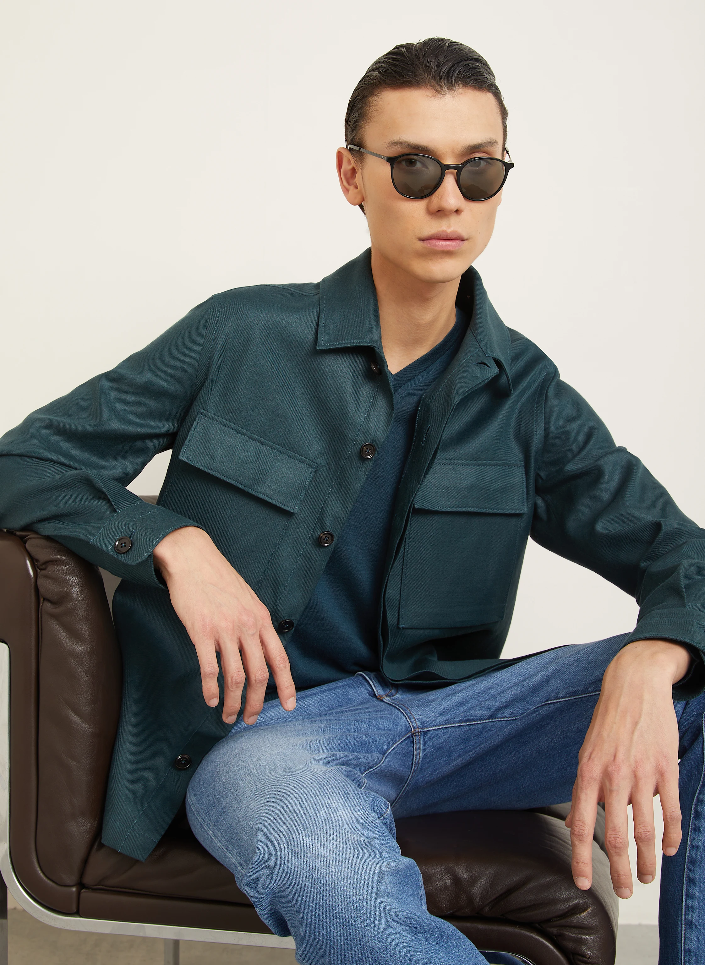 ZEGNA Leinen-Overshirt